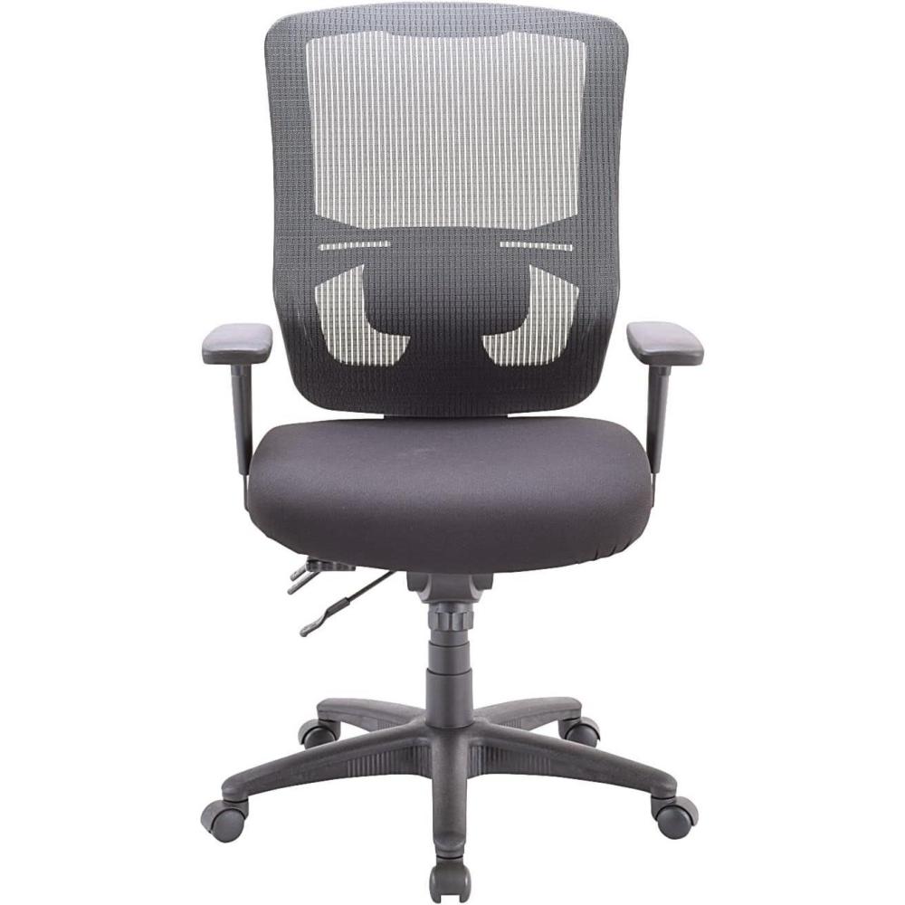 imageEurotech Seating Apollo II Multifunction HighBack Swivel Ergonomic Office Chair with TEMPUR Cushioned Seat and Mesh Back 360Degree Swivel Executive Task Office Chair BlackOriginal Foam Seat