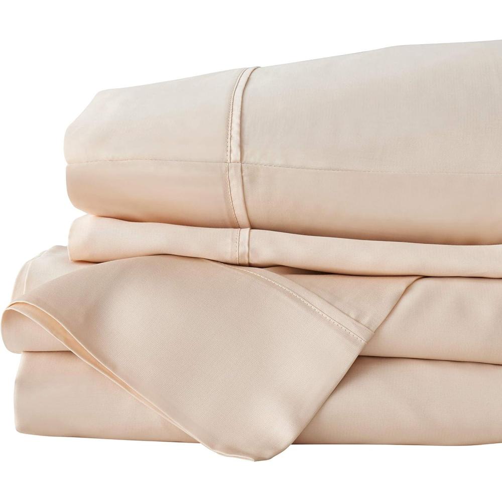 imageTempurPedic Cool Luxury Sheet Set Queen Silver SconceSand Dollar