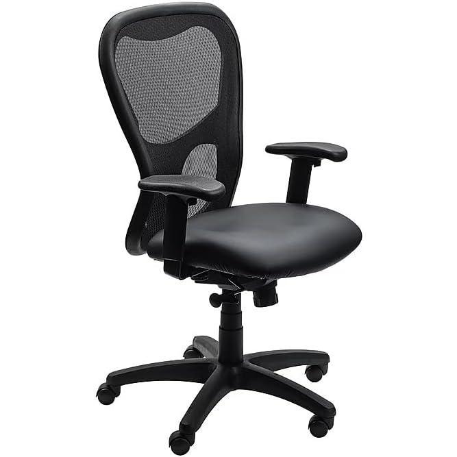 imageTempurPedic TP9000C Mesh Swivel Task Chair with Tempur Material Cooling Gel Layer Adjustable Armrests and Lumbar Support OliveBlack Vinyl