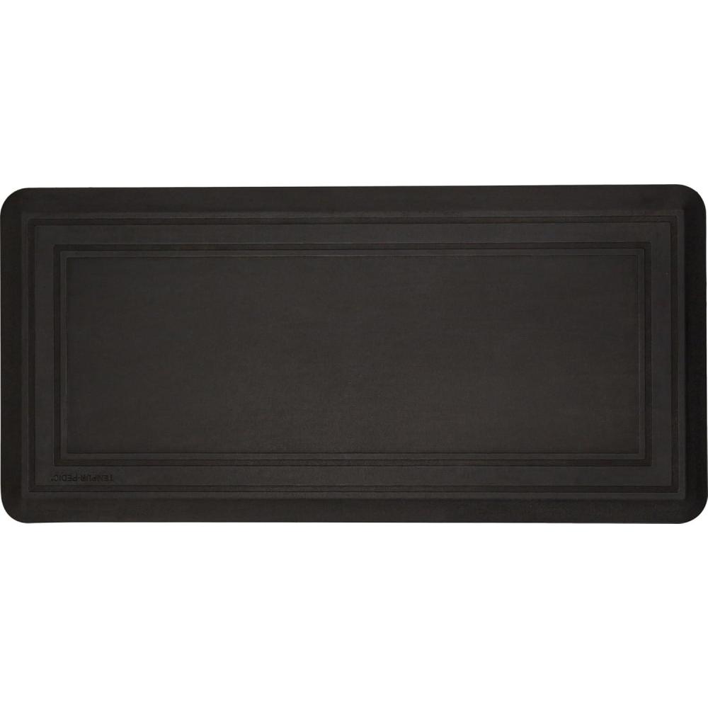 imageTempurPedic Ultra Comfort AntiFatigue Frame Pewter 1 8quot x 3 6quot Kitchen Floor Mat Cushioned Ergonomic Standing Desk Mat Waterproof NonSkid FoamFrame Black