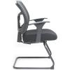 Eurotech Seating Apollo Ergonomic Office Guest Chair with TEMPUR® Cushioned Seat and Mesh Back, Modern Fabric Upholstered Lobby Chair for Waiting Rooms and Offices, Black(Upgraded Seat with Authentic TEMPUR-Material)