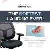 Eurotech Seating Apollo II Extended Height Ergonomic Office Drafting Stool with TEMPUR® Cushioned Seat, Mesh Back, and Foot Ring, Swivel Executive Task Office Chair, Black(Upgraded Seat with Authentic TEMPUR-Material)