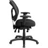 Eurotech Seating Apollo Multifunction Mid-Back Ergonomic Office Chair with TEMPUR® Cushioned Seat and Mesh Back, 360-Degree Swivel Executive Task Office Chair, Black(Original Foam Seat)