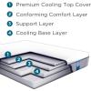 TEMPUR-PEDIC Cloud Prima Medium-Soft Mattress, Luxury Cooling Memory Foam Layers, Queen, Made in USA, 10 Year Warranty.(Queen)