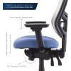 Tempur-Pedic Adjustable Task Chair, Cobalt(Denim)