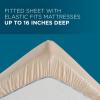 Tempur-Pedic Cool Luxury Sheet Set, Queen, Silver Sconce(Sand Dollar)