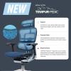 Tempur-Pedic Ergohuman GEN2 Hi Back Ergonomic Office Chair Seat, Synchro-Tilt, Adjustable Headrest, Arm Height Adjustment, Black(Black)