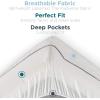 Tempur-Pedic Protect Waterproof Mattress Protector, Twin, White(Non-Cooling)