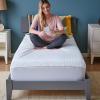 Tempur-Pedic Protect Waterproof Mattress Protector, Twin, White(Non-Cooling)