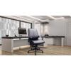 Tempur-Pedic TP300 High-Back Ergonomic Leather Swivel Office Chair, Adjustable Tilt & Height, Black(Mid Back)