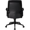 Tempur-Pedic TP300 High-Back Ergonomic Leather Swivel Office Chair, Adjustable Tilt & Height, Black(Mid Back)