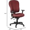 Tempur-Pedic TP4000 Ergonomic Fabric Mid-Back Task Chair, Olive (TP4000-OLIVE)(Burgundy)