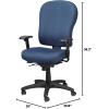 Tempur-Pedic TP4000 Ergonomic Fabric Mid-Back Task Chair, Olive (TP4000-OLIVE)(Navy)