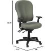 Tempur-Pedic TP4000 Ergonomic Fabric Mid-Back Task Chair, Olive (TP4000-OLIVE)(Olive)