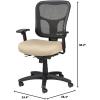 Tempur-Pedic TP8000 Mesh Task Chair, Burgundy (TP8000-BURG)(Beige)