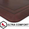 Tempur-Pedic Ultra Comfort Anti-Fatigue Frame Pewter 1′ 8″ x 3′ 6″ Kitchen Floor Mat Cushioned Ergonomic Standing Desk Mat Waterproof Non-Skid Foam(Frame Wine)