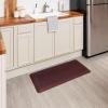 Tempur-Pedic Ultra Comfort Anti-Fatigue Frame Pewter 1′ 8″ x 3′ 6″ Kitchen Floor Mat Cushioned Ergonomic Standing Desk Mat Waterproof Non-Skid Foam(Frame Wine)