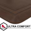Tempur-Pedic Ultra Comfort Anti-Fatigue Frame Pewter 1′ 8″ x 3′ 6″ Kitchen Floor Mat Cushioned Ergonomic Standing Desk Mat Waterproof Non-Skid Foam(Frame Dark Brown)