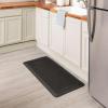Tempur-Pedic Ultra Comfort Anti-Fatigue Frame Pewter 1′ 8″ x 3′ 6″ Kitchen Floor Mat Cushioned Ergonomic Standing Desk Mat Waterproof Non-Skid Foam(Frame Black)