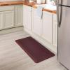Tempur-Pedic Ultra Comfort Anti-Fatigue Frame Pewter 1′ 8″ x 3′ 6″ Kitchen Floor Mat Cushioned Ergonomic Standing Desk Mat Waterproof Non-Skid Foam(Frame Wine)