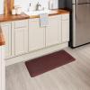 Tempur-Pedic Ultra Comfort Anti-Fatigue Frame Pewter 1′ 8″ x 3′ 6″ Kitchen Floor Mat Cushioned Ergonomic Standing Desk Mat Waterproof Non-Skid Foam(Lattice Wine)