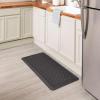 Tempur-Pedic Ultra Comfort Anti-Fatigue Frame Pewter 1′ 8″ x 3′ 6″ Kitchen Floor Mat Cushioned Ergonomic Standing Desk Mat Waterproof Non-Skid Foam(Lattice Black)