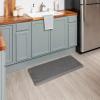 Tempur-Pedic Ultra Comfort Anti-Fatigue Frame Pewter 1′ 8″ x 3′ 6″ Kitchen Floor Mat Cushioned Ergonomic Standing Desk Mat Waterproof Non-Skid Foam(Lattice Gray)