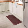 Tempur-Pedic Ultra Comfort Anti-Fatigue Frame Pewter 1′ 8″ x 3′ 6″ Kitchen Floor Mat Cushioned Ergonomic Standing Desk Mat Waterproof Non-Skid Foam(Lattice Wine)