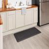 Tempur-Pedic Ultra Comfort Anti-Fatigue Frame Pewter 1′ 8″ x 3′ 6″ Kitchen Floor Mat Cushioned Ergonomic Standing Desk Mat Waterproof Non-Skid Foam(Lattice Black)