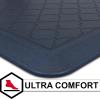 Tempur-Pedic Ultra Comfort Anti-Fatigue Frame Pewter 1′ 8″ x 3′ 6″ Kitchen Floor Mat Cushioned Ergonomic Standing Desk Mat Waterproof Non-Skid Foam(Lattice Denim Blue)