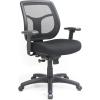 Eurotech Seating Apollo Mid-Back Swivel Ergonomic Office Chair with TEMPUR® Cushioned Seat and Mesh Back, 360-Degree Swivel Executive Task Office Chair, Black(Upgraded Seat with Authentic TEMPUR-Material)