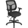 Eurotech Seating Apollo Multifunction Mid-Back Ergonomic Office Chair with TEMPUR® Cushioned Seat and Mesh Back, 360-Degree Swivel Executive Task Office Chair, Black(Original Foam Seat)