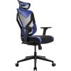 Tempur-Pedic Blaze Auto-Adaptive Ergonomic Gaming Chair with Lumbar Support and 3D Armrest Adjustment, Cooling Racing Style Gaming Chair, Blue(Blue)
