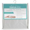 Tempur-Pedic Cool Tot Cooling Fitted Waterproof Infant and Baby Crib Mattress Protector Pad & Toddler Bed Cover, Comfortable and Luxurious Topper, Machine Washable and Dryer Friendly, 52” x 28”- White(Crib (Pack of 1))