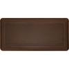 Tempur-Pedic Ultra Comfort Anti-Fatigue Frame Pewter 1′ 8″ x 3′ 6″ Kitchen Floor Mat Cushioned Ergonomic Standing Desk Mat Waterproof Non-Skid Foam(Frame Dark Brown)