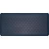 Tempur-Pedic Ultra Comfort Anti-Fatigue Frame Pewter 1′ 8″ x 3′ 6″ Kitchen Floor Mat Cushioned Ergonomic Standing Desk Mat Waterproof Non-Skid Foam(Lattice Denim Blue)