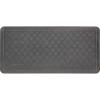 Tempur-Pedic Ultra Comfort Anti-Fatigue Frame Pewter 1′ 8″ x 3′ 6″ Kitchen Floor Mat Cushioned Ergonomic Standing Desk Mat Waterproof Non-Skid Foam(Lattice Gray)