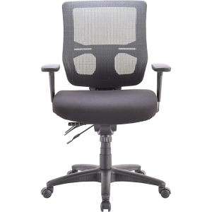 Eurotech Seating Apollo II Multifunction Mid-Back Swivel Ergonomic Office Chair with TEMPUR® Cushioned Seat and Mesh Back, 360-Degree Swivel Executive Task Office Chair, Black(Original Foam Seat)