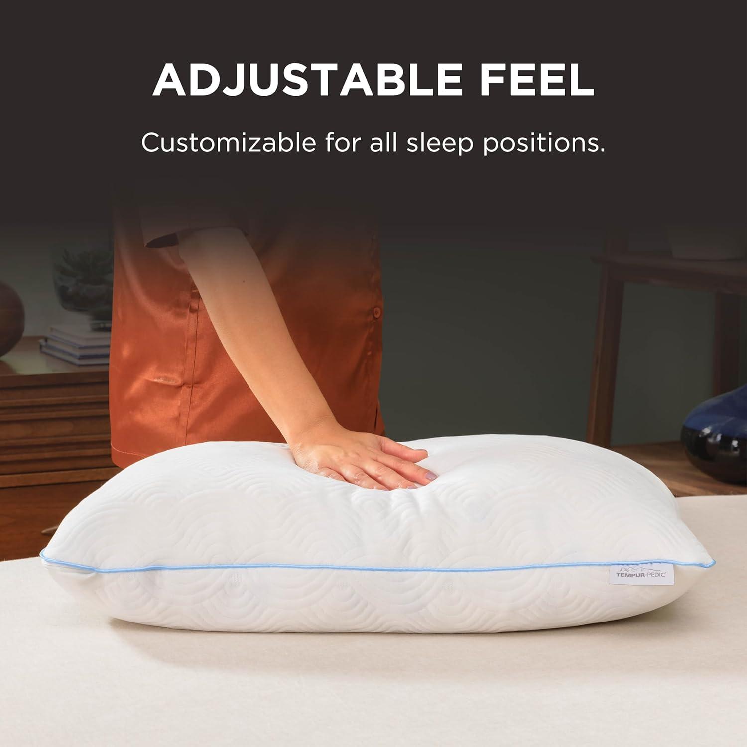 imageTEMPURPedic TEMPURCloud Adjustable King2Pack Pillow King White 2 Count