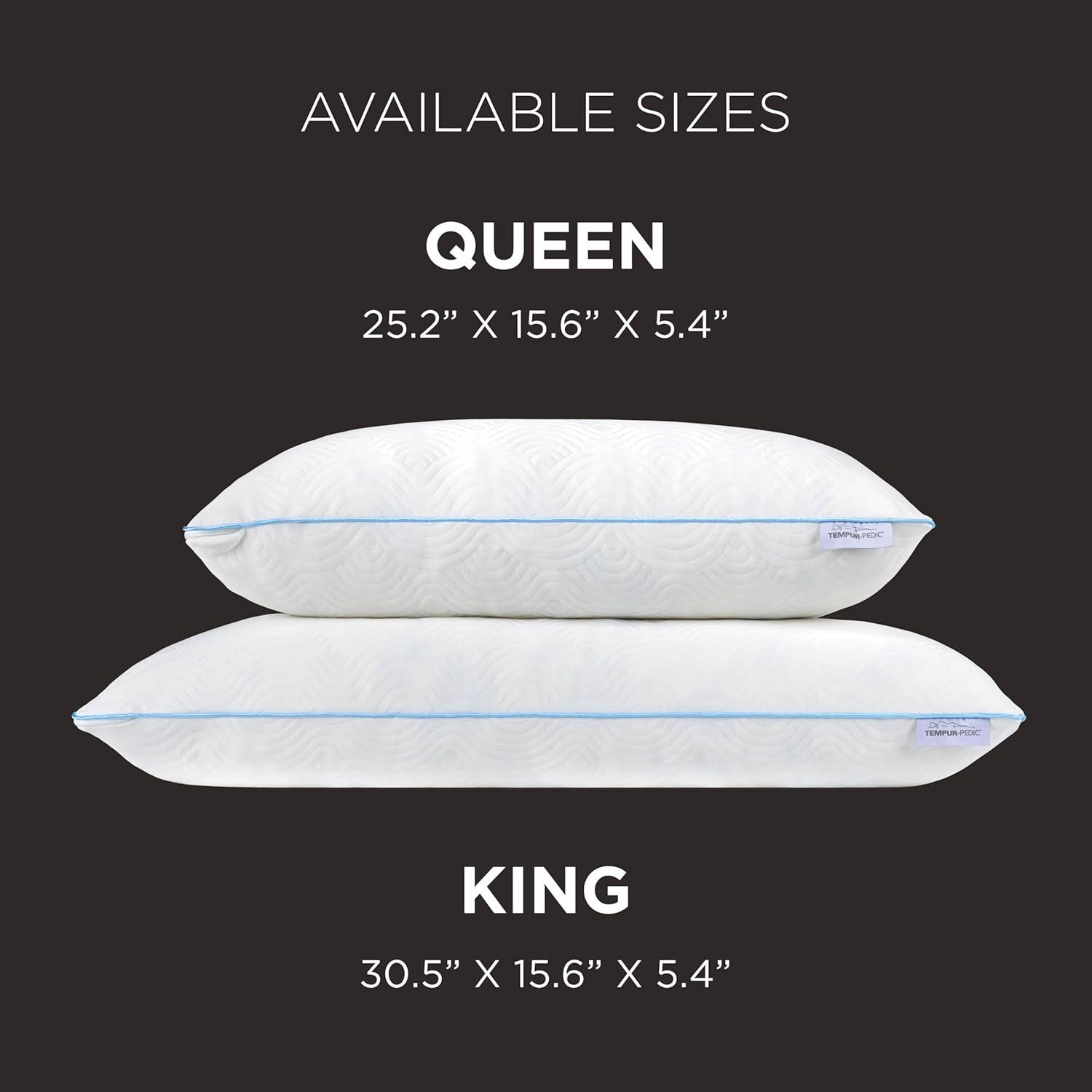 imageTEMPURPedic TEMPURCloud Adjustable King2Pack Pillow King White 2 Count