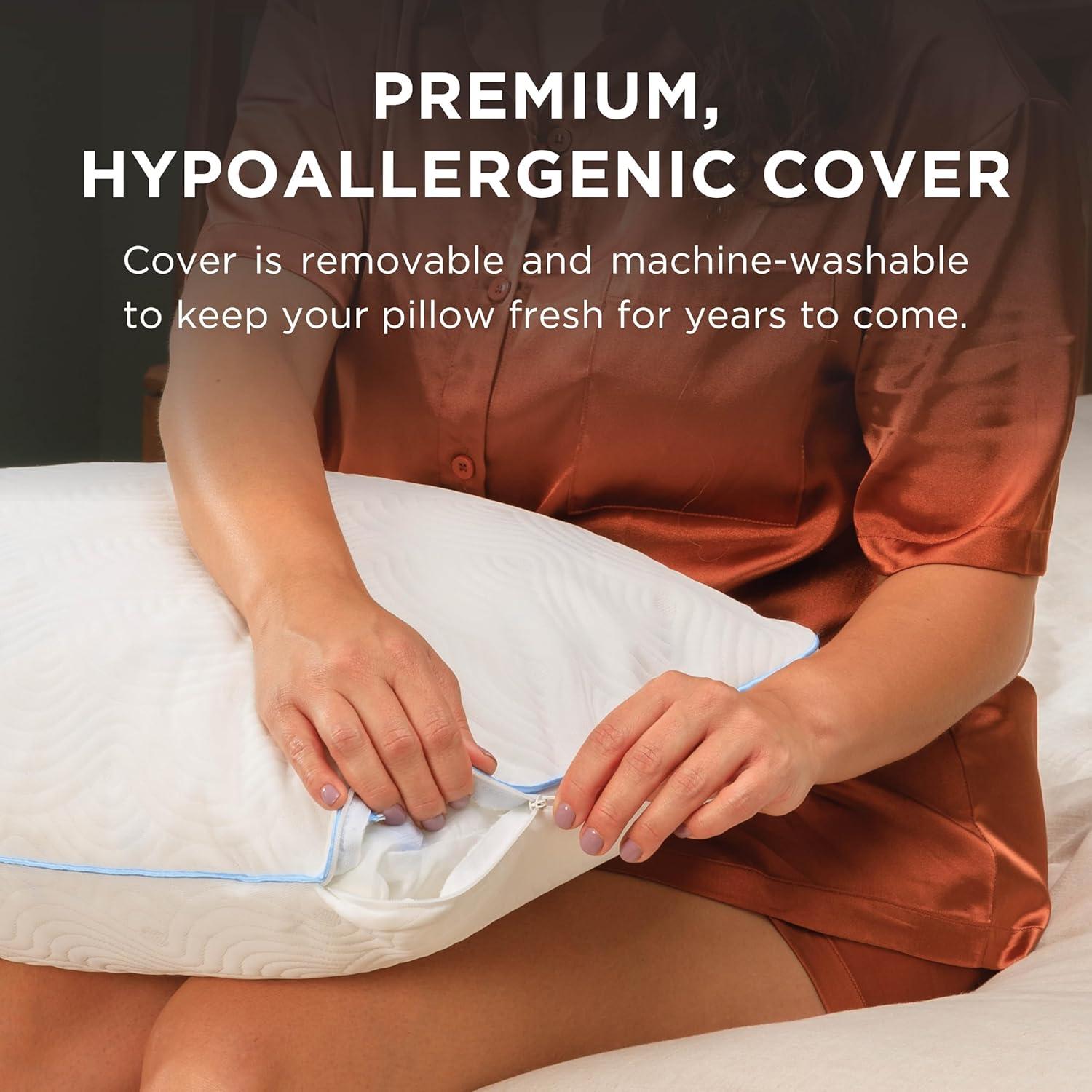 imageTEMPURPedic TEMPURCloud Adjustable King2Pack Pillow King White 2 Count