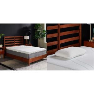 TEMPUR-Adapt (Supreme) 3″ Memory Foam Mattress Topper and Tempur-Pedic Memory Foam Symphony Pillow Luxury Soft Feel, Standard, White