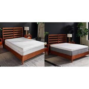 Tempur-Pedic Protect Waterproof Mattress Protector and TEMPUR-Adapt (Supreme) 3″ Memory Foam Mattress Topper Bundle, Queen, White