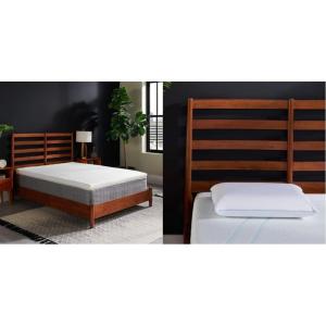 Tempur-Pedic TEMPUR-Adapt + Cooling 3-Inch King Mattress Topper and TEMPUR-Cloud Breeze Dual Cooling Pillow | King Size