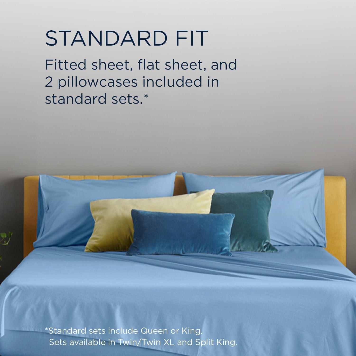 imageTEMPUR ProAir Sheet Set Sleepy Blue  KingBlue Azure