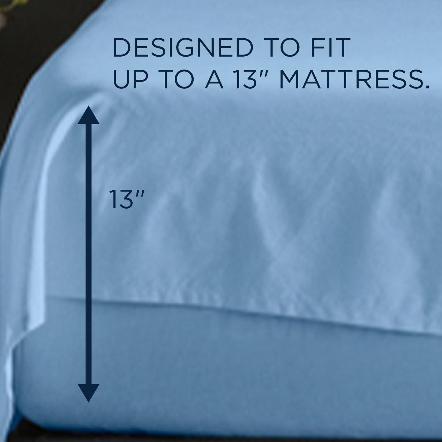 imageTEMPUR ProAir Sheet Set Sleepy Blue  KingBlue Azure