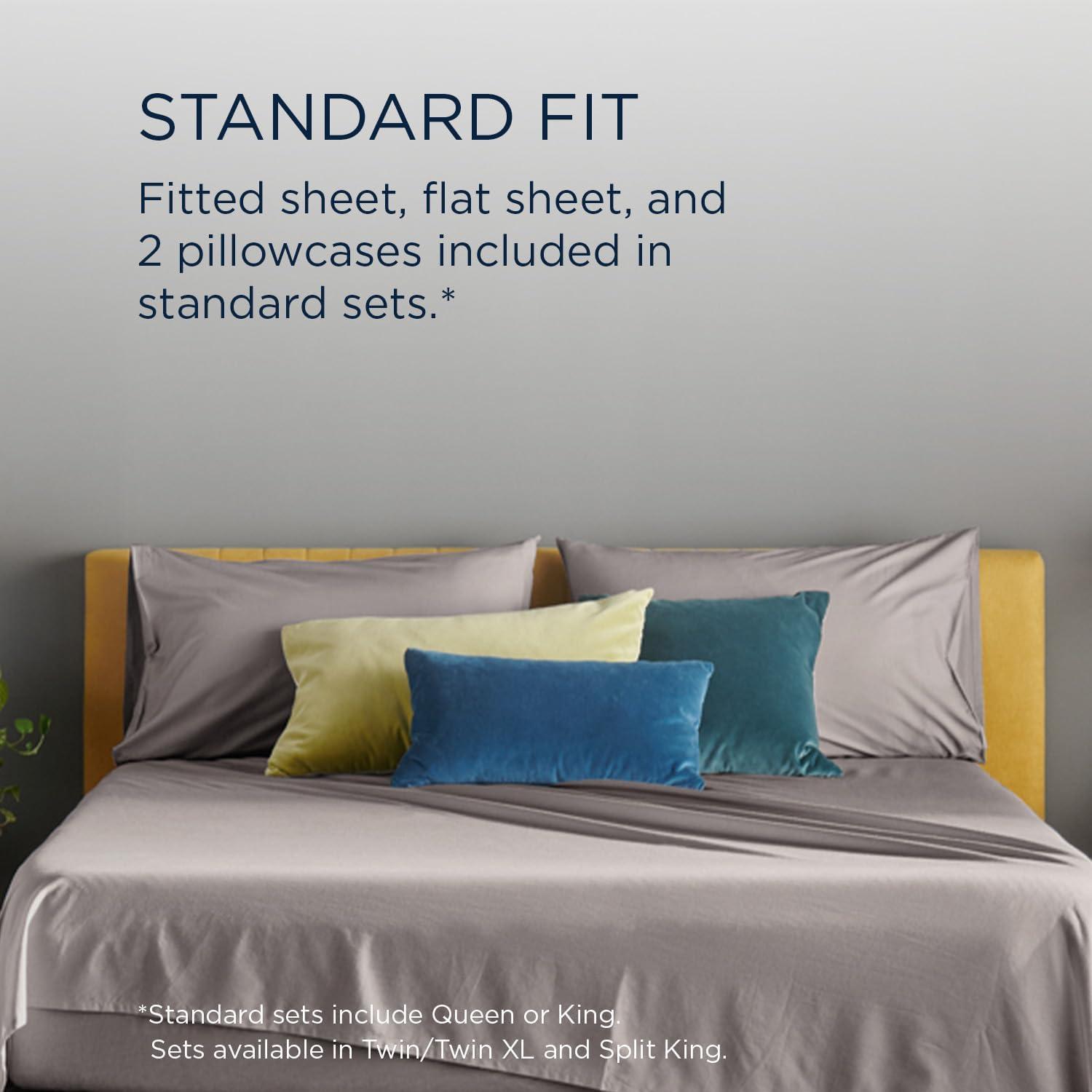 imageTEMPUR ProAir Sheet Set Sleepy Blue  KingCool Gray