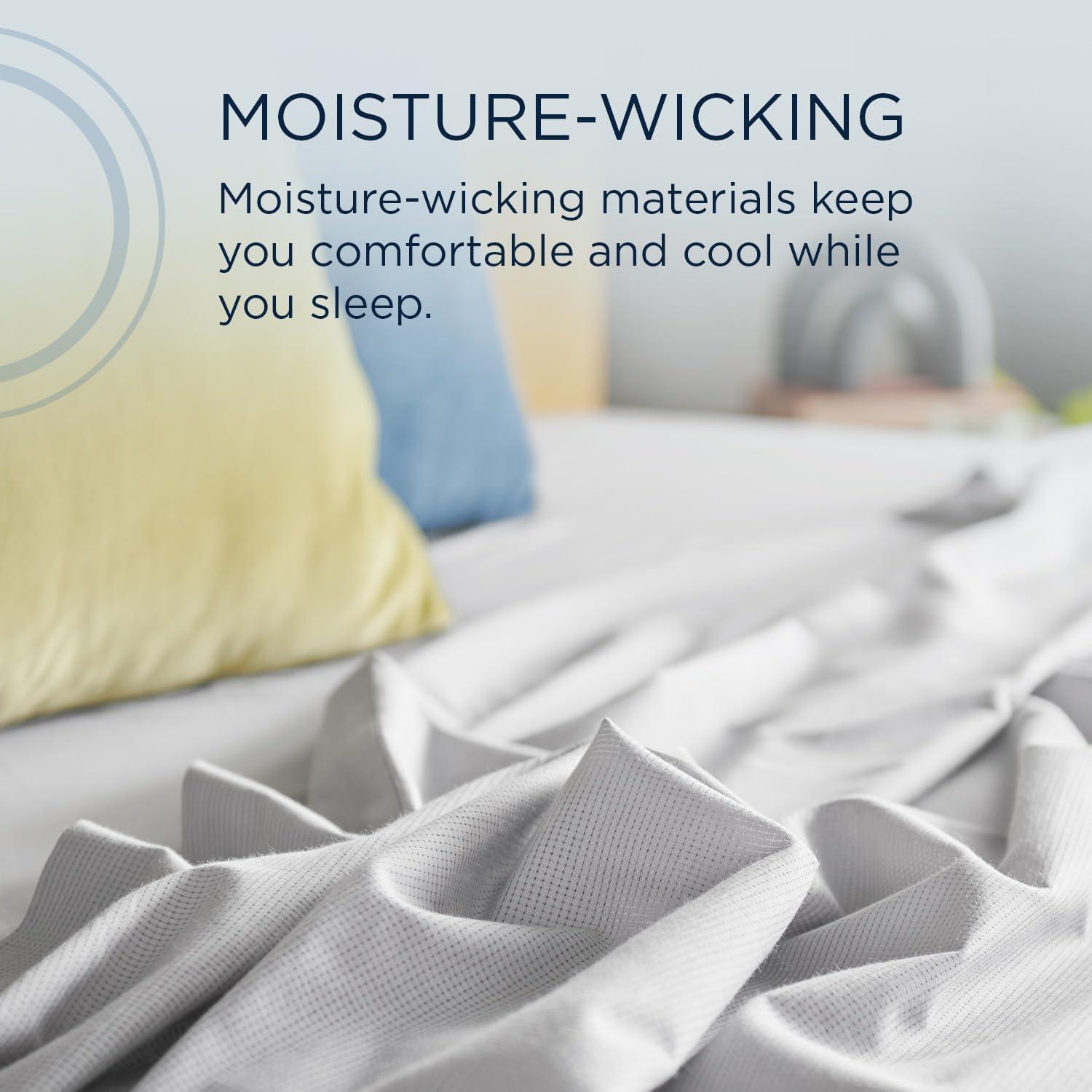 imageTEMPUR ProAir Sheet Set Sleepy Blue  KingWhite