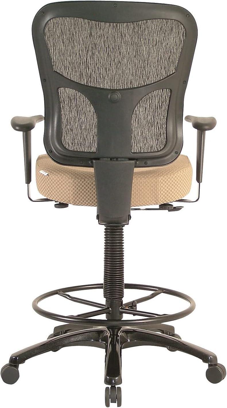 image:imageTempurPedic Tp8200 Ergonomic Fabric MidBack Drafting Stool Beige Tp8200BeigeBeige
