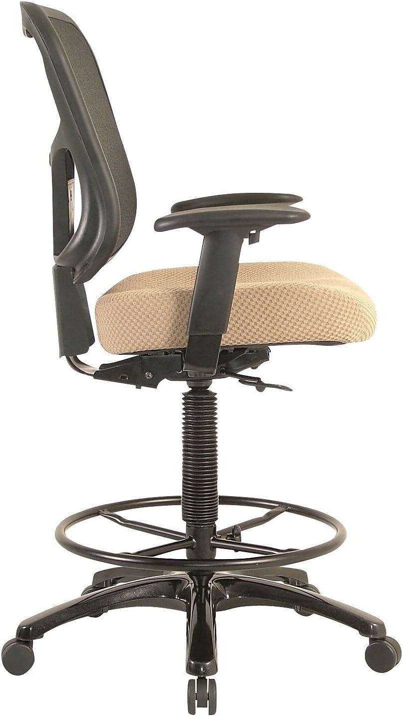 image:imageTempurPedic Tp8200 Ergonomic Fabric MidBack Drafting Stool Beige Tp8200BeigeBeige